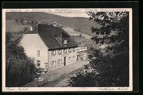 AK Hagen-Ambrock, Gasthof zum Ambrock aus der Vogelschau