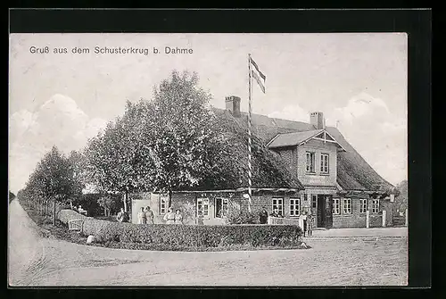 AK Dahme /Holst., Gasthaus Schusterkrug