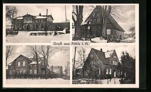 AK Pöhls i. H., Ortsansichten, Gasthof zur Linde