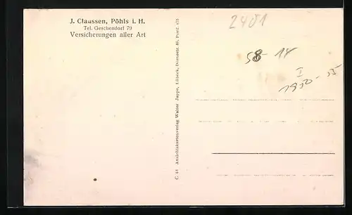 AK Pöhls i. H., Ortsansichten, Gasthof zur Linde