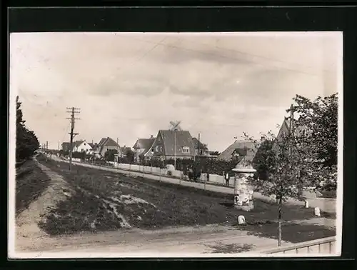 Foto-AK Ording, Ortsansicht aus dem Jahre 1934