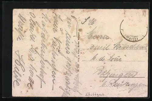 AK Stuttgart, Gasthaus Katzenbacher Hof