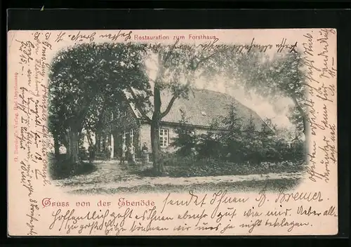 AK Vlotho, Restauration zum Forsthaus auf der Ebenöde
