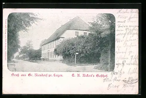 AK Gross Niendorf / Leezen, E. U. Rickert`s Gasthof