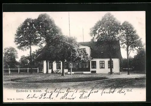 AK Eichede i. Holst., Blick auf ein Hof