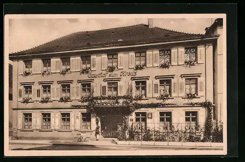 AK Haslach i. K., Hotel zum goldenen Kreuz