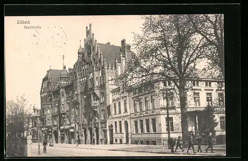 AK Lübeck, Partie an der Stadthalle