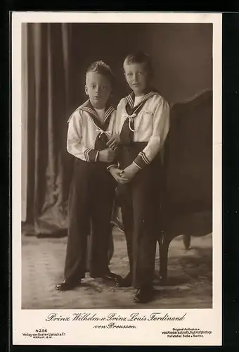 AK Prinz Wilhelm & Prinz Louis Ferdinand von Preussen