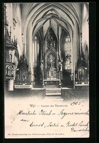 AK Wyl, Inneres der Pfarrkirche