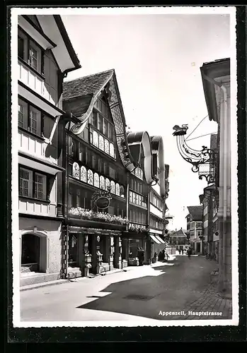 AK Appenzell, Partie in der Hauptstrasse