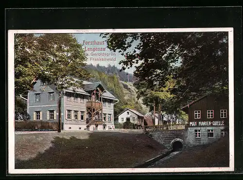 AK Langenau b. Geroldsgrün, Gasthaus Max Marien-Quelle