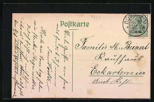 AK Bad Dürrheim, Strasse zur Hirschhalde von oben gesehen