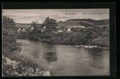 AK Dietendorf, Blick von Wetterzeube