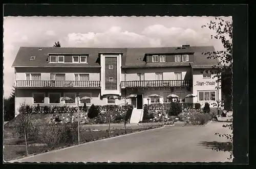 AK Bischofsgrün /Fichtelgeb., Pension-Restaurant Hoyer-Baude