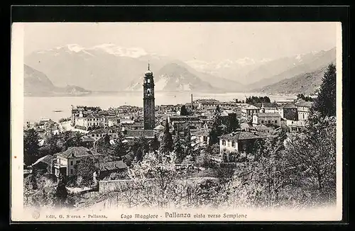 AK Pallanza /Lago Maggiore, Vista verso Sempione