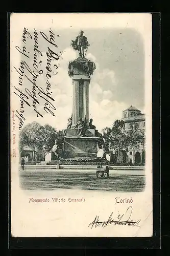 AK Torino, Monumento Vittorio Emanuele