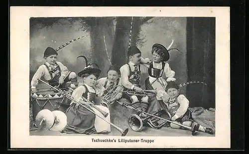 AK Tschuschke`s Liliputaner-Truppe
