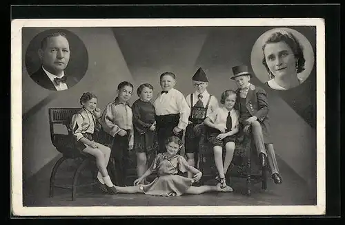 AK Magdeburg, Willy Heep, Liliputaner-Künstler-Truppe, Werftstrasse Nr. 15-16