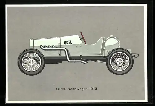 AK Opel Rennwagen 1913