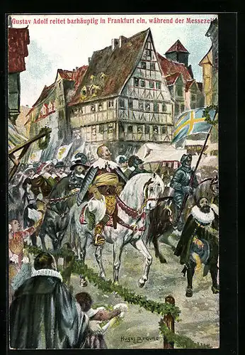 Künstler-AK Frankfurt /Main, 63. Hauptversammlung des evang. Vereins der Gustav-Adolf-Stiftung 1911