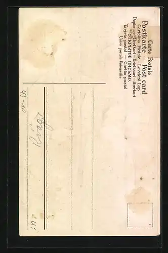 AK Liebespaar im Mondschein