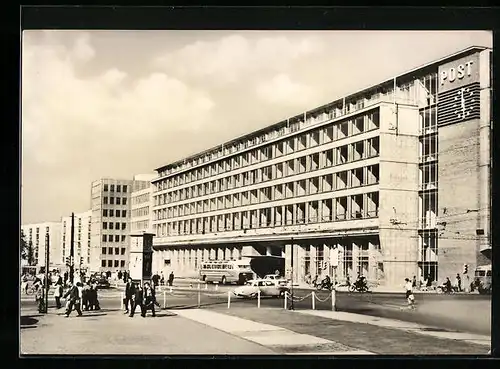 AK Leipzig, Hauptpostamt I am Karl-Marx-Platz