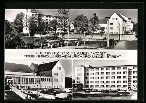 AK Jössnitz /Vogtl., FDGB-Erholungsheim Richard Mildenstrey