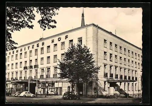 AK Karl-Marx-Stadt, vor dem HO Hotel Chemnitzer Hof