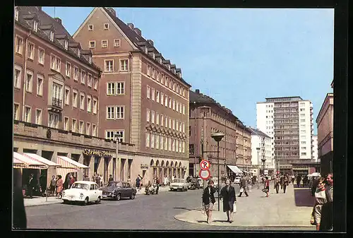 AK Karl-Marx-Stadt, Partie in der Inneren Klosterstrasse