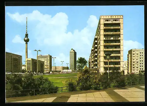 AK Berlin, Blick zum Alexanderplatz