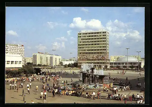 AK Berlin, Brunnen am Alexanderplatz