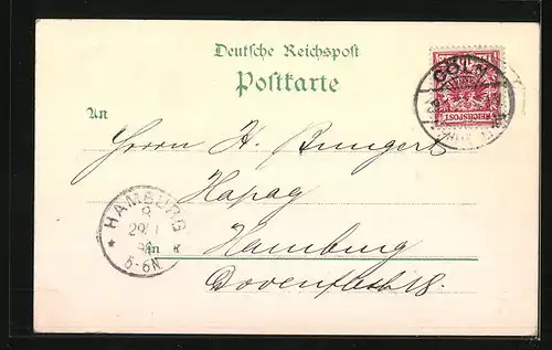 Lithographie Osnabrück, Dom, Rathaus, Marienkirche