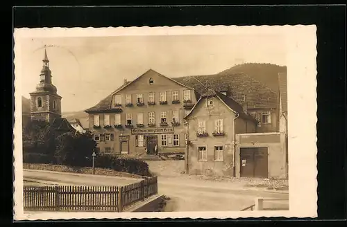 AK Uhlstädt, Gasthaus zum grünen Baum