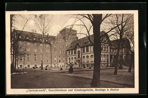 AK Bentlage bei Rheine, Exerzitienhaus und Erholungsheim Gertrudenstift mit Anlagen