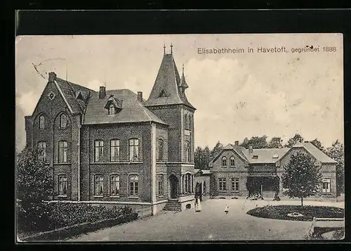 AK Havetoft /Schleswig, Elisabethheim mit Nebengebäude und Anlagen