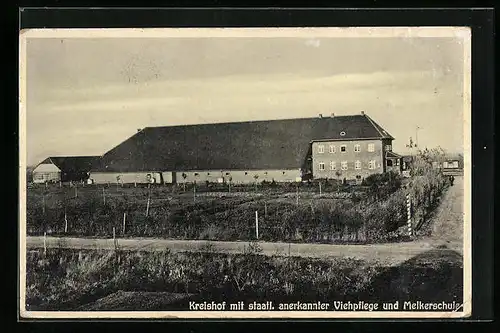 AK Quakenbrück, Kreishof mit staatl. anerkannter Viehpflege und Melkerschule