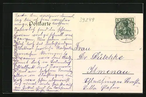 AK Gnadau, Strassenpartie mit Anwohnern