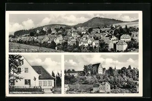 AK Mönchröden b. Coburg, Jugendheim Weinberg, KLoster, Teilansicht