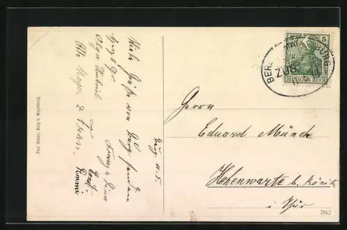 AK Burg b. Magdeburg, Neue Schule a. d. Ihle