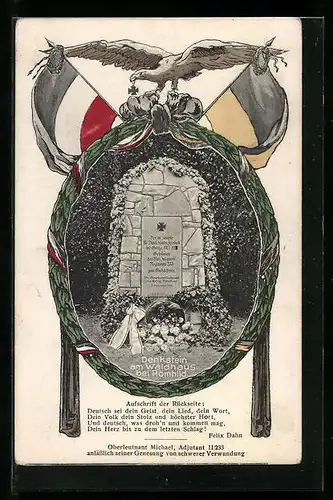 AK Römhild, Denkstein am Waldhaus