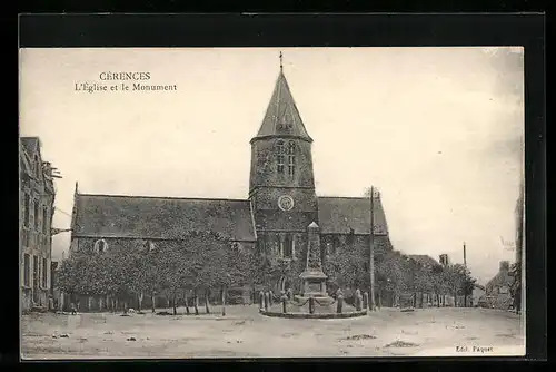 AK Cérences, L`Eglise et le Monument