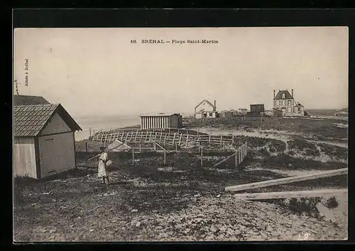 AK Bréhal, Plage Saint-Martin