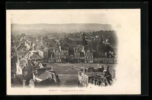 AK Brécey, Vue generale de la Place