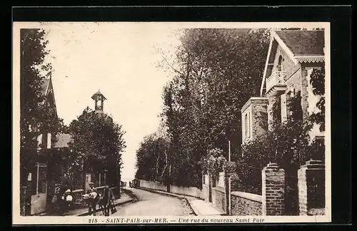 AK Saint-Pair-sur-Mer, Une rue du nouveau Saint Pair