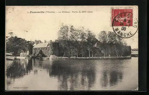 AK Flamanville, Le Chateau, Partie du XIV siecle