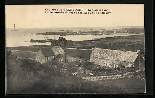 AK Goury, Le Cap la Hague, Panorama du village de la Roque et de Goury