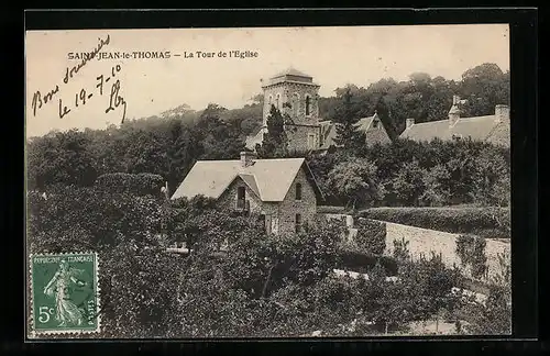 AK Saint-Jean-le-Thomas, La Tour de l`Eglise