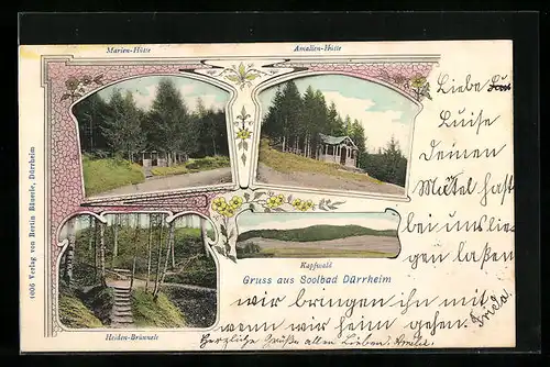 AK Dürrheim, Kapfwald, Heiden-Brünnele, Marien-Hütte, Amalien-Hütte