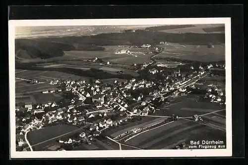 AK Bad Dürrheim, Ortsansicht vom Flugzeug aus