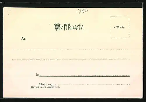 Lithographie Gernsbach i. Murgthal, Ortspartie, Kirche